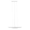 GLOBOSTAR® ESTERINA 01305 Μοντέρνο Κρεμαστό Φωτιστικό Οροφής με Ντουί 2 x E27 AC 220-240V IP20 - Λευκό & Χρυσό - Μ60 x Π6 x Υ6cm