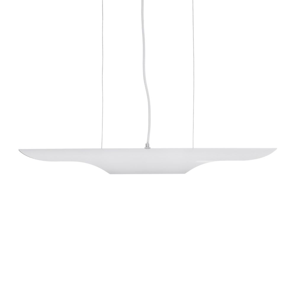 GLOBOSTAR® ESTERINA 01305 Μοντέρνο Κρεμαστό Φωτιστικό Οροφής με Ντουί 2 x E27 AC 220-240V IP20 - Λευκό & Χρυσό - Μ60 x Π6 x Υ6cm