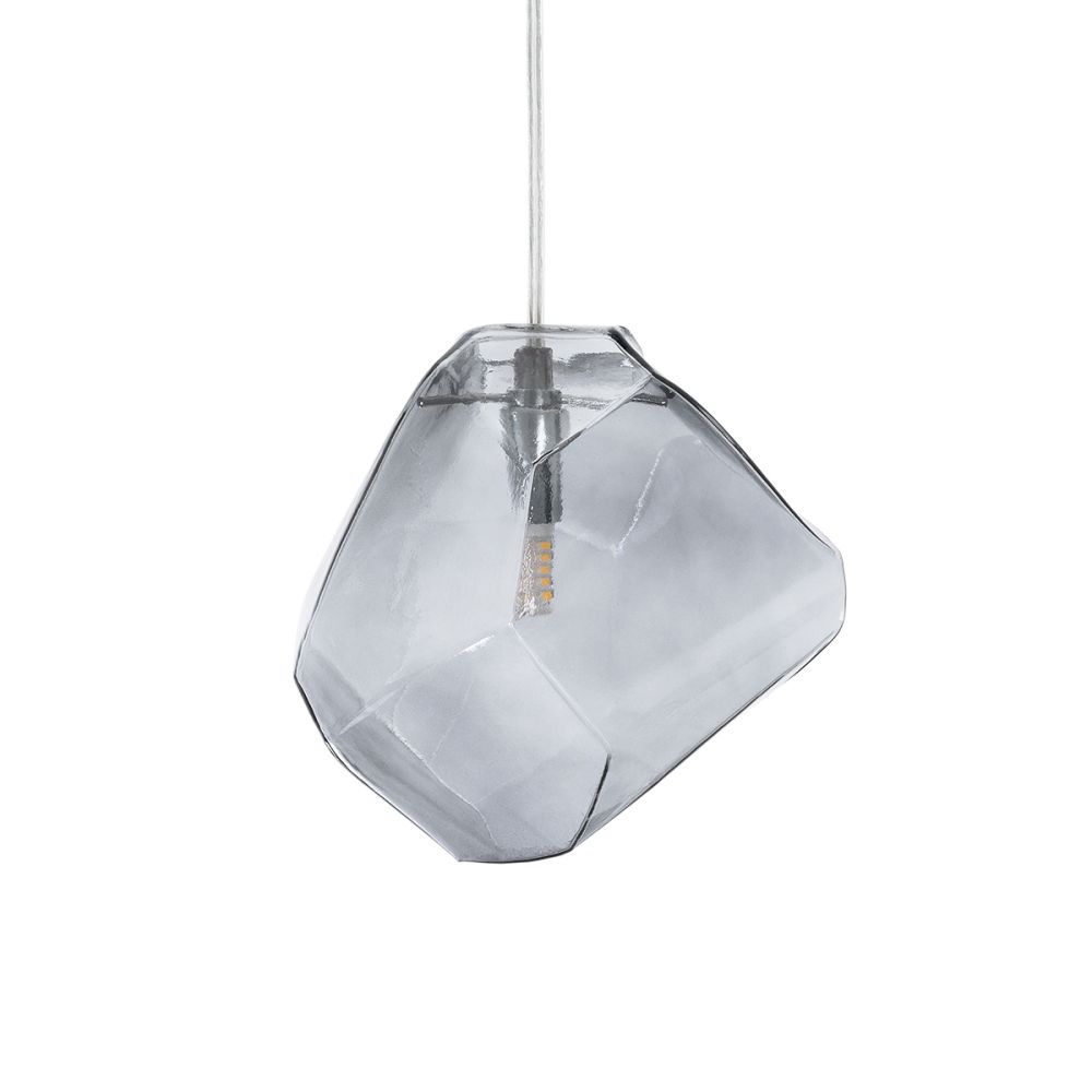 GLOBOSTAR® RINA 01307 Μοντέρνο Κρεμαστό Φωτιστικό Οροφής με Ντουί 1 x G9 AC 220-240V IP20 - Γκρι - Μ16 x Π16 x Υ17cm