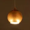 GLOBOSTAR® CANDELA 01309 Μοντέρνο Κρεμαστό Φωτιστικό Οροφής με Ντουί 1 x E27 AC 220-240V IP20 - Χάλκινο - Μ15 x Π15 x Υ13cm