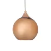 GLOBOSTAR® CANDELA 01309 Μοντέρνο Κρεμαστό Φωτιστικό Οροφής με Ντουί 1 x E27 AC 220-240V IP20 - Χάλκινο - Μ15 x Π15 x Υ13cm