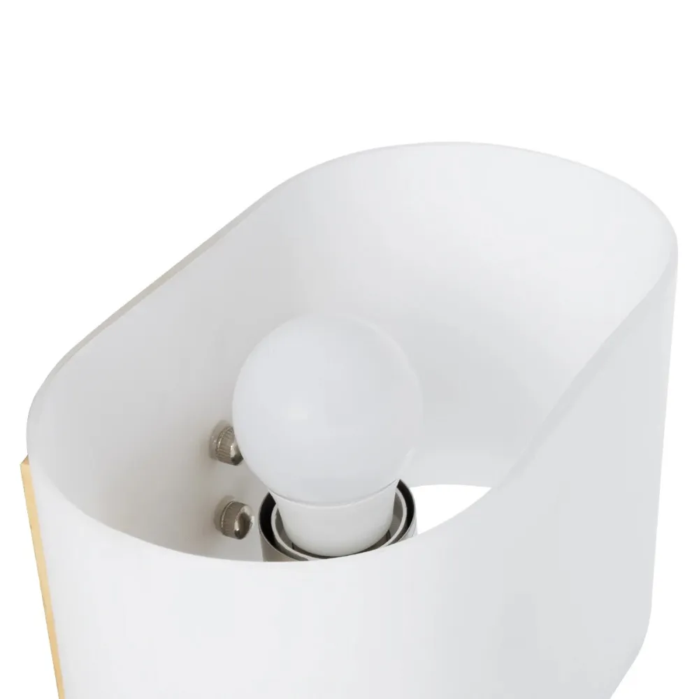 GLOBOSTAR® ELEGANT 01316 Μοντέρνο Φωτιστικό Τοίχου - Απλίκα Ξενοδοχείου Reading Light με Ντουί 1 x E27 LED 3W 360lm 36° AC 220-240V IP20 Θερμό Λευκό 2700K - Bridgelux COB Chip - Λευκό & Μπεζ - Μ15 x Π20 x Υ22.5cm - 2 Χρόνια Εγγύηση