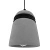 GLOBOSTAR® TRIBECA 01320 Μοντέρνο Κρεμαστό Φωτιστικό Οροφής με Ντουί 1 x E27 AC 220-240V IP20 - Γκρι & Μαύρο - Μ20 x Π20 x Υ26cm