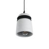 GLOBOSTAR® TRIBECA 01320 Μοντέρνο Κρεμαστό Φωτιστικό Οροφής με Ντουί 1 x E27 AC 220-240V IP20 - Γκρι & Μαύρο - Μ20 x Π20 x Υ26cm