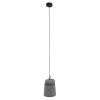 GLOBOSTAR® TRIBECA 01321 Μοντέρνο Κρεμαστό Φωτιστικό Οροφής με Ντουί 1 x E27 AC 220-240V IP20 - Γκρι - Μ20 x Π20 x Υ26cm