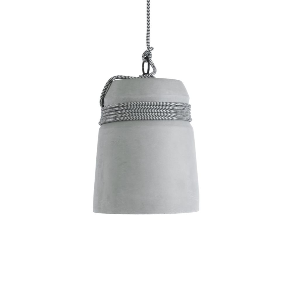 GLOBOSTAR® TRIBECA 01321 Μοντέρνο Κρεμαστό Φωτιστικό Οροφής με Ντουί 1 x E27 AC 220-240V IP20 - Γκρι - Μ20 x Π20 x Υ26cm
