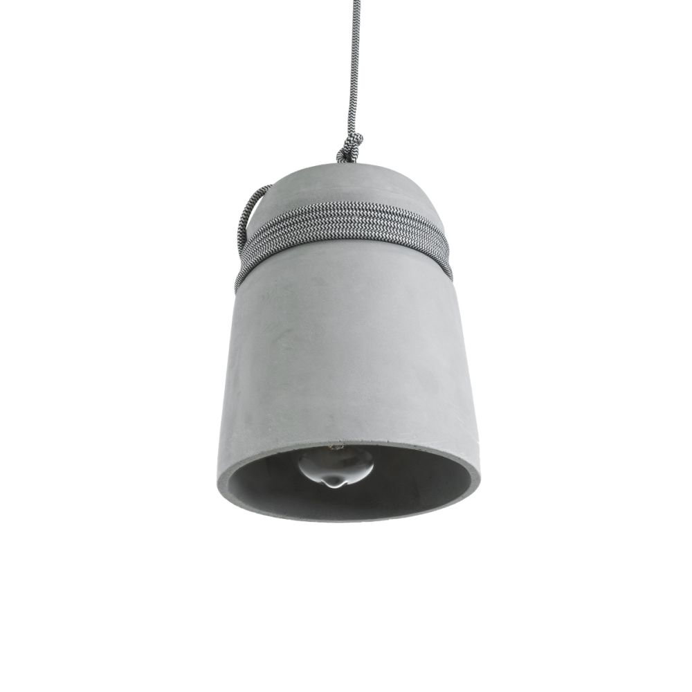 GLOBOSTAR® TRIBECA 01321 Μοντέρνο Κρεμαστό Φωτιστικό Οροφής με Ντουί 1 x E27 AC 220-240V IP20 - Γκρι - Μ20 x Π20 x Υ26cm