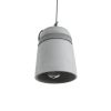GLOBOSTAR® TRIBECA 01321 Μοντέρνο Κρεμαστό Φωτιστικό Οροφής με Ντουί 1 x E27 AC 220-240V IP20 - Γκρι - Μ20 x Π20 x Υ26cm
