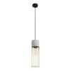 GLOBOSTAR® DURANT 01322 Μοντέρνο Κρεμαστό Φωτιστικό Οροφής με Ντουί 1 x E27 AC 220-240V IP20 - Γκρι & Χρυσό - Μ12 x Π12 x Υ40cm