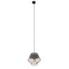 GLOBOSTAR® DURANT 01324 Μοντέρνο Κρεμαστό Φωτιστικό Οροφής με Ντουί 1 x E27 AC 220-240V IP20 - Γκρι & Χρυσό - Μ35 x Π35 x Υ35cm