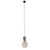 GLOBOSTAR® DURANT 01325 Μοντέρνο Κρεμαστό Φωτιστικό Οροφής με Ντουί 1 x E27 AC 220-240V IP20 - Γκρι & Χρυσό - Μ20 x Π20 x Υ35cm