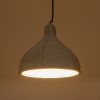 GLOBOSTAR® TRIBECA 01326 Μοντέρνο Κρεμαστό Φωτιστικό Οροφής με Ντουί 1 x E27 AC 220-240V IP20 - Γκρι - Μ30 x Π30 x Υ27cm