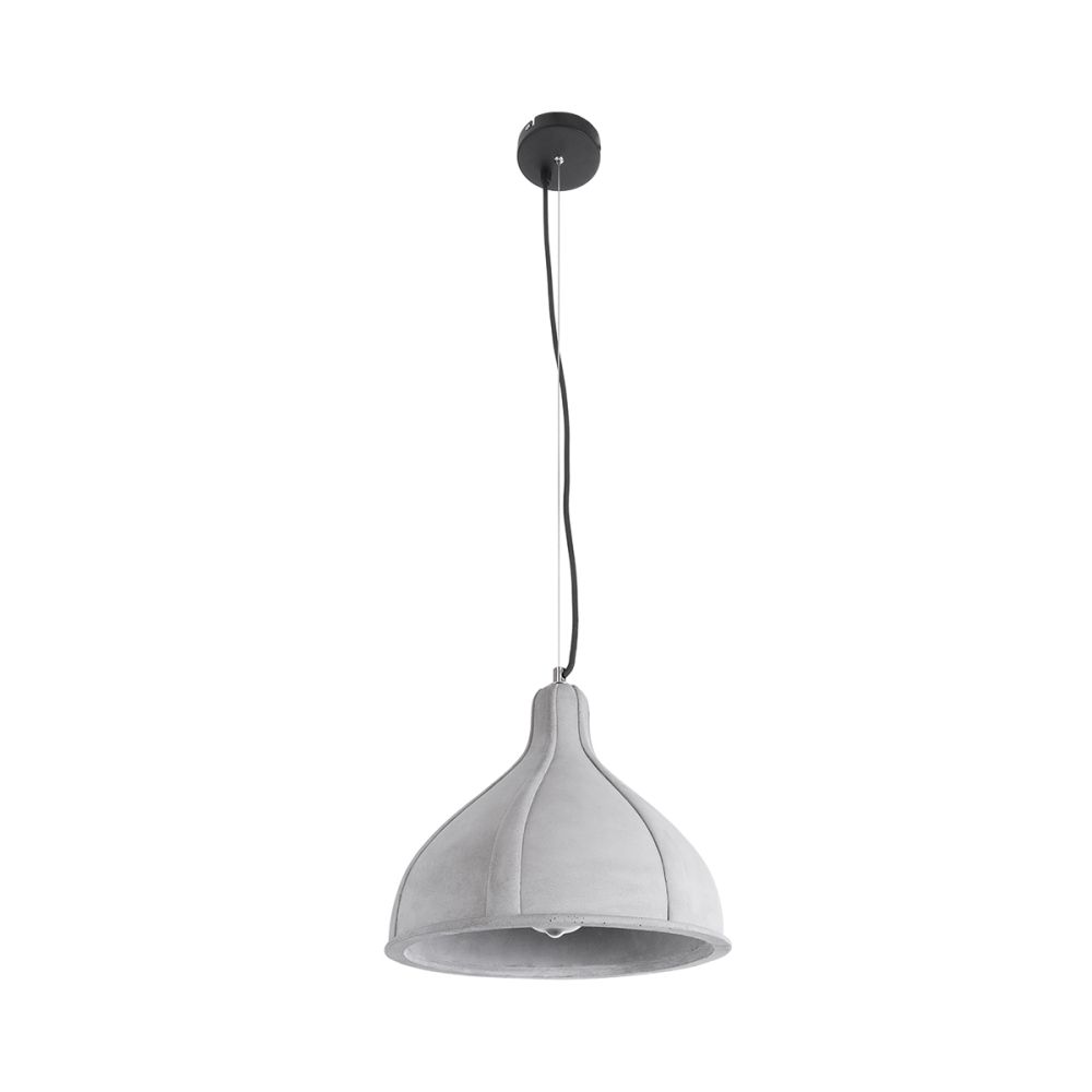 GLOBOSTAR® TRIBECA 01326 Μοντέρνο Κρεμαστό Φωτιστικό Οροφής με Ντουί 1 x E27 AC 220-240V IP20 - Γκρι - Μ30 x Π30 x Υ27cm