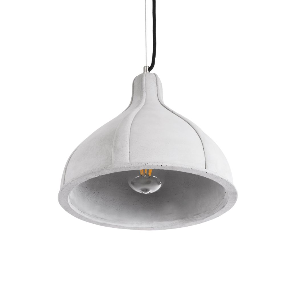GLOBOSTAR® TRIBECA 01326 Μοντέρνο Κρεμαστό Φωτιστικό Οροφής με Ντουί 1 x E27 AC 220-240V IP20 - Γκρι - Μ30 x Π30 x Υ27cm