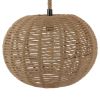 GLOBOSTAR® MANDALA 01331 Vintage Κρεμαστό Φωτιστικό Οροφής με Ντουί 1 x E27 AC 220-240V IP20 - Μπεζ - Μ40 x Π40 x Υ33cm