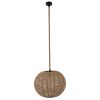 GLOBOSTAR® MANDALA 01331 Vintage Κρεμαστό Φωτιστικό Οροφής με Ντουί 1 x E27 AC 220-240V IP20 - Μπεζ - Μ40 x Π40 x Υ33cm