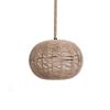 GLOBOSTAR® MANDALA 01331 Vintage Κρεμαστό Φωτιστικό Οροφής με Ντουί 1 x E27 AC 220-240V IP20 - Μπεζ - Μ40 x Π40 x Υ33cm