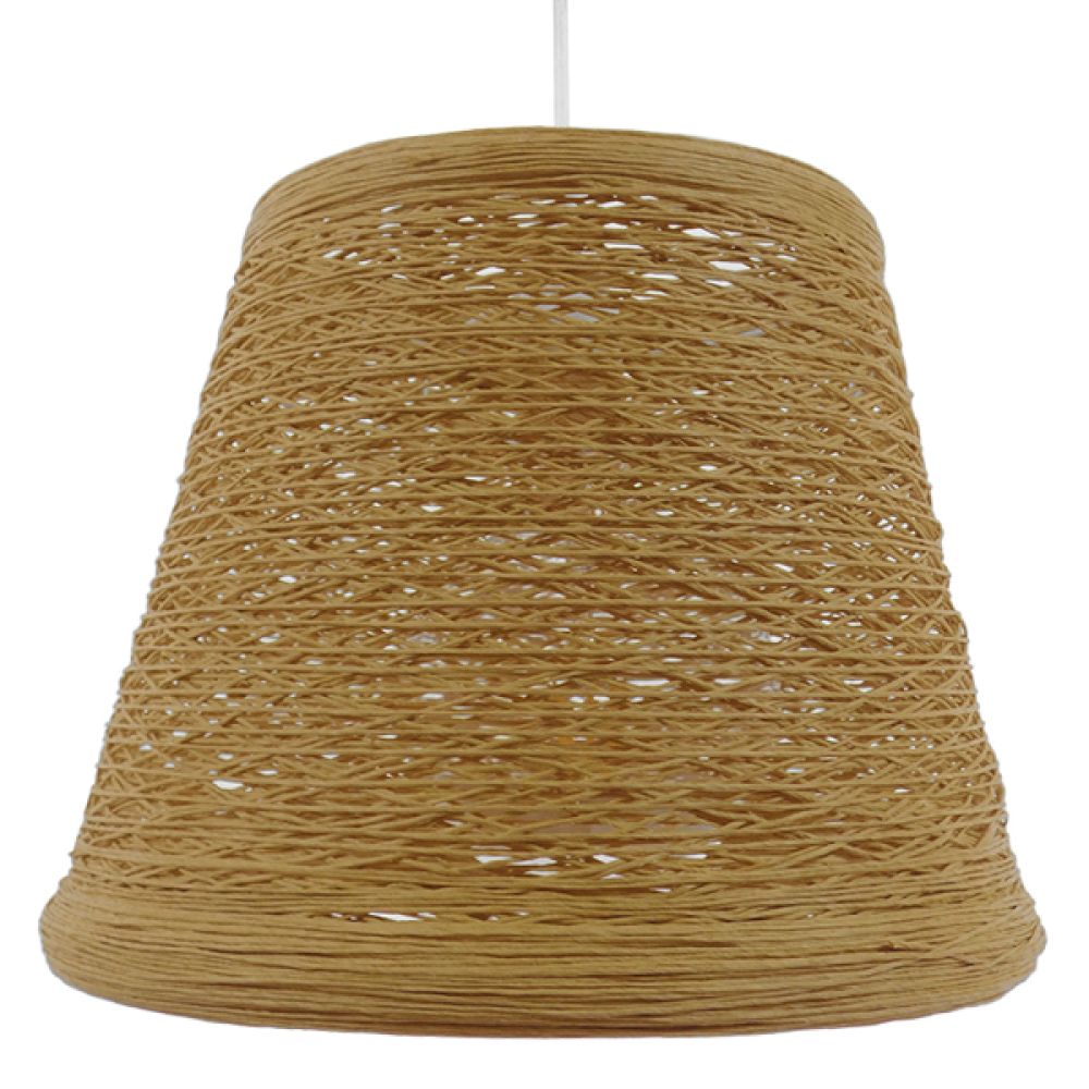GLOBOSTAR® PLAYROOM 01332 Vintage Κρεμαστό Φωτιστικό Οροφής με Ντουί 1 x E27 AC 220-240V IP20 - Μπεζ - Μ32 x Π32 x Υ27cm