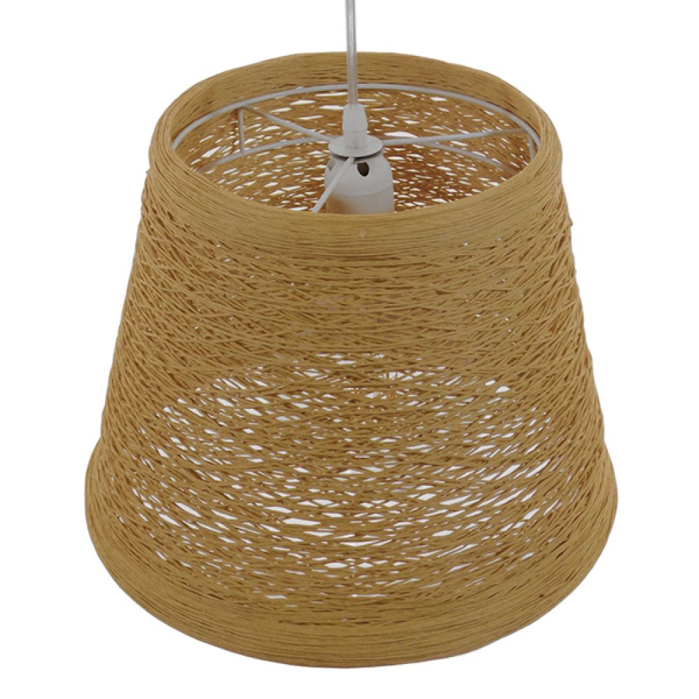 GLOBOSTAR® PLAYROOM 01332 Vintage Κρεμαστό Φωτιστικό Οροφής με Ντουί 1 x E27 AC 220-240V IP20 - Μπεζ - Μ32 x Π32 x Υ27cm