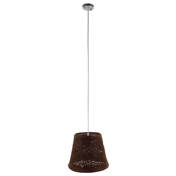 GLOBOSTAR® PLAYROOM 01333 Vintage Κρεμαστό Φωτιστικό Οροφής με Ντουί 1 x E27 AC 220-240V IP20 - Καφέ - Μ32 x Π32 x Υ27cm
