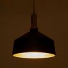GLOBOSTAR® CALYPSO 01334 Μοντέρνο Κρεμαστό Φωτιστικό Οροφής με Ντουί 3 x E27 AC 220-240V IP20 - Μαύρο & Μπρούτζινο - Μ110 x Π110 x Υ35cm - Σετ 3 Τεμαχίων