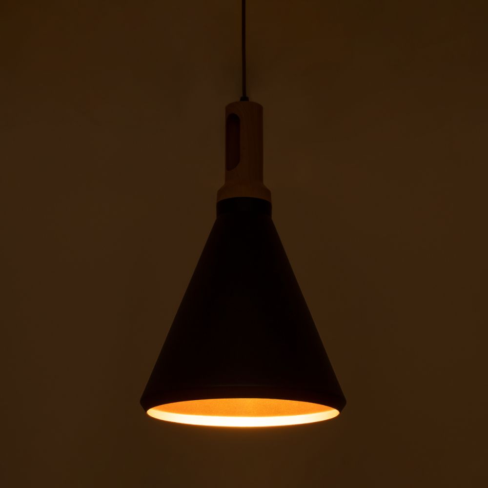 GLOBOSTAR® CALYPSO 01334 Μοντέρνο Κρεμαστό Φωτιστικό Οροφής με Ντουί 3 x E27 AC 220-240V IP20 - Μαύρο & Μπρούτζινο - Μ110 x Π110 x Υ35cm - Σετ 3 Τεμαχίων