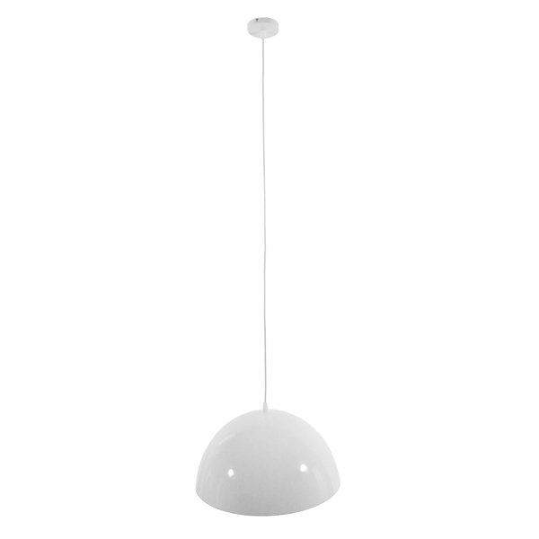 GLOBOSTAR® LUNE 01339 Μοντέρνο Κρεμαστό Φωτιστικό Οροφής με Ντουί 1 x E27 AC 220-240V IP20 - Λευκό & Χρυσό - Μ40 x Π40 x Υ20cm