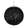 GLOBOSTAR® OCEANA 01356 Boho Κρεμαστό Φωτιστικό Οροφής με Ντουί 1 x E27 AC 220-240V IP20 - Μαύρο - Μ20 x Π20 x Υ20cm