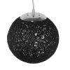 GLOBOSTAR® OCEANA 01356 Boho Κρεμαστό Φωτιστικό Οροφής με Ντουί 1 x E27 AC 220-240V IP20 - Μαύρο - Μ20 x Π20 x Υ20cm