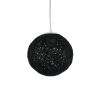 GLOBOSTAR® OCEANA 01356 Boho Κρεμαστό Φωτιστικό Οροφής με Ντουί 1 x E27 AC 220-240V IP20 - Μαύρο - Μ20 x Π20 x Υ20cm
