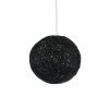 GLOBOSTAR® OCEANA 01356 Boho Κρεμαστό Φωτιστικό Οροφής με Ντουί 1 x E27 AC 220-240V IP20 - Μαύρο - Μ20 x Π20 x Υ20cm