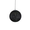 GLOBOSTAR® OCEANA 01360 Boho Κρεμαστό Φωτιστικό Οροφής με Ντουί 1 x E27 AC 220-240V IP20 - Μαύρο - Μ40 x Π40 x Υ40cm