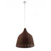 GLOBOSTAR® BAHAMAS 01368 Boho Κρεμαστό Φωτιστικό Οροφής με Ντουί 1 x E27 AC 220-240V IP20 - Καφέ - Μ45 x Π45 x Υ45cm