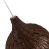 GLOBOSTAR® BAHAMAS 01368 Boho Κρεμαστό Φωτιστικό Οροφής με Ντουί 1 x E27 AC 220-240V IP20 - Καφέ - Μ45 x Π45 x Υ45cm