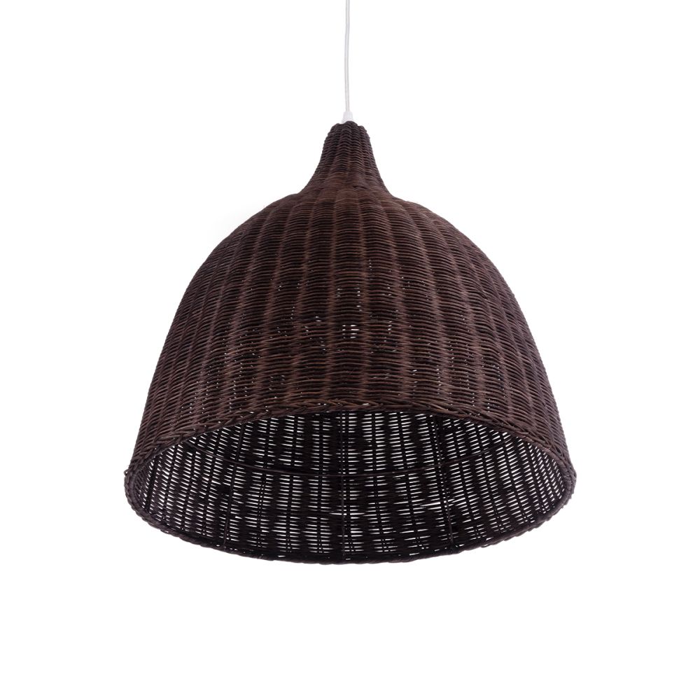 GLOBOSTAR® BAHAMAS 01368 Boho Κρεμαστό Φωτιστικό Οροφής με Ντουί 1 x E27 AC 220-240V IP20 - Καφέ - Μ45 x Π45 x Υ45cm