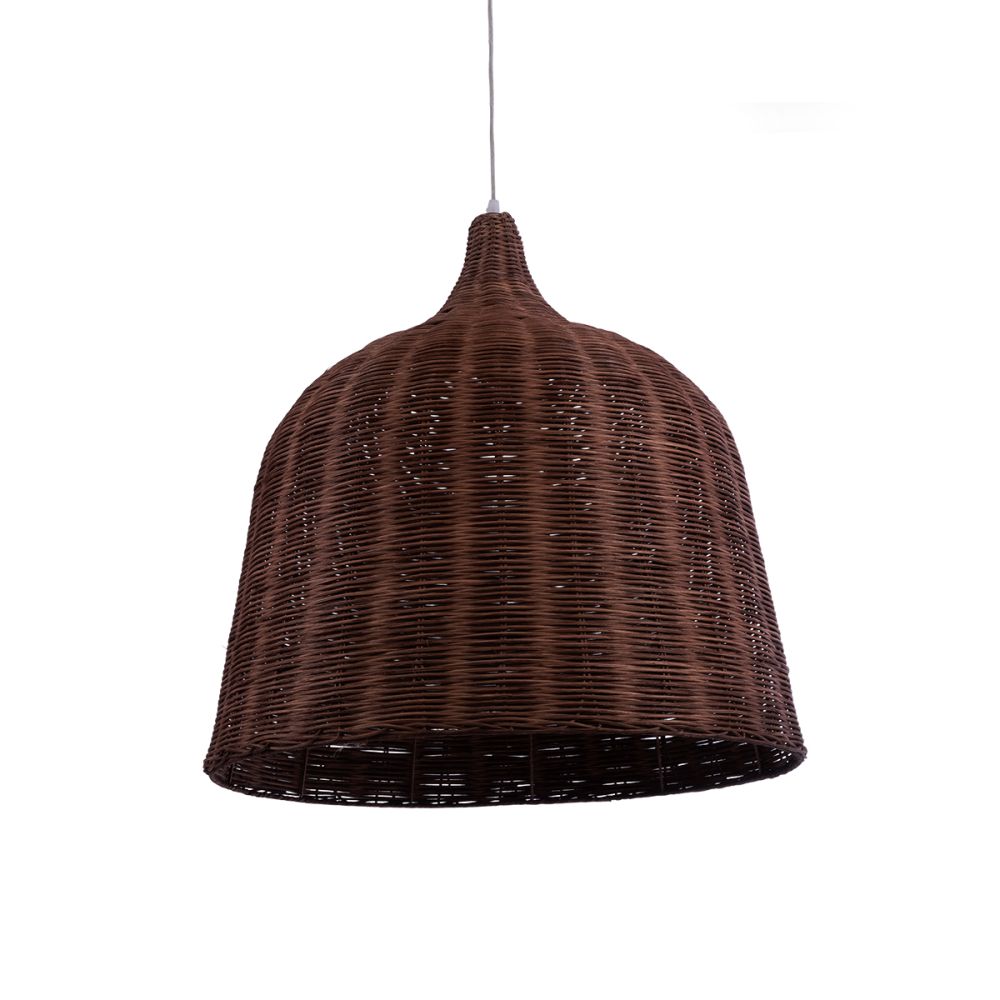 GLOBOSTAR® BAHAMAS 01369 Boho Κρεμαστό Φωτιστικό Οροφής με Ντουί 1 x E27 AC 220-240V IP20 - Καφέ - Μ60 x Π60 x Υ60cm