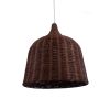 GLOBOSTAR® BAHAMAS 01369 Boho Κρεμαστό Φωτιστικό Οροφής με Ντουί 1 x E27 AC 220-240V IP20 - Καφέ - Μ60 x Π60 x Υ60cm