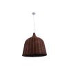 GLOBOSTAR® BAHAMAS 01369 Boho Κρεμαστό Φωτιστικό Οροφής με Ντουί 1 x E27 AC 220-240V IP20 - Καφέ - Μ60 x Π60 x Υ60cm
