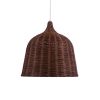 GLOBOSTAR® BAHAMAS 01369 Boho Κρεμαστό Φωτιστικό Οροφής με Ντουί 1 x E27 AC 220-240V IP20 - Καφέ - Μ60 x Π60 x Υ60cm
