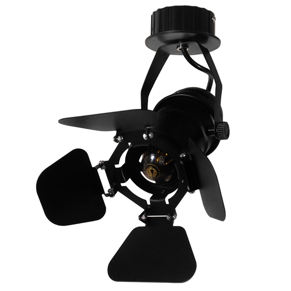 GLOBOSTAR® BROADWAY 01371 Vintage Φωτιστικό Οροφής με Ντουί 1 x E27 AC 220-240V IP20 - Μαύρο - Μ20 x Π20 x Υ27.5cm