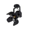 GLOBOSTAR® DETROIT 01372 Vintage Φωτιστικό Οροφής με Ντουί 1 x E27 AC 220-240V IP20 - Μαύρο - Μ26 x Π26 x Υ37cm