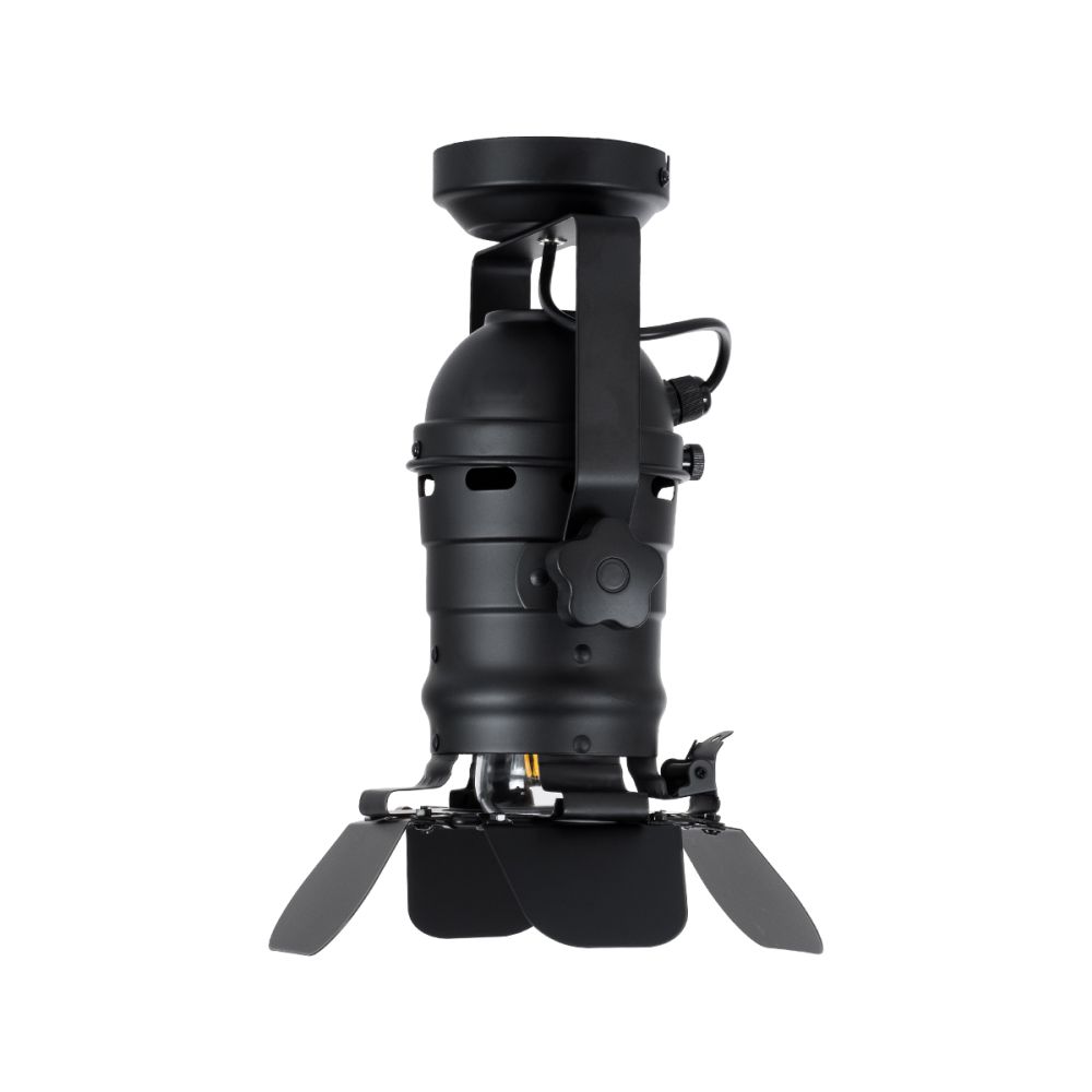 GLOBOSTAR® DETROIT 01372 Vintage Φωτιστικό Οροφής με Ντουί 1 x E27 AC 220-240V IP20 - Μαύρο - Μ26 x Π26 x Υ37cm