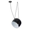 GLOBOSTAR® JASPER 01373 Μοντέρνο Κρεμαστό Φωτιστικό Οροφής με Ντουί 1 x E27 AC 220-240V IP20 - Μαύρο & Λευκό - Μ26.5 x Π26.5 x Υ20.5cm