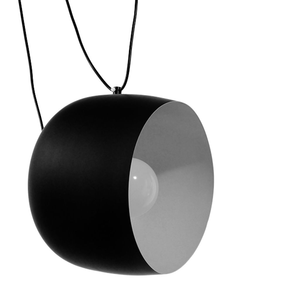 GLOBOSTAR® JASPER 01373 Μοντέρνο Κρεμαστό Φωτιστικό Οροφής με Ντουί 1 x E27 AC 220-240V IP20 - Μαύρο & Λευκό - Μ26.5 x Π26.5 x Υ20.5cm