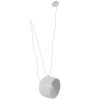 GLOBOSTAR® JASPER 01374 Μοντέρνο Κρεμαστό Φωτιστικό Οροφής με Ντουί 1 x E27 AC 220-240V IP20 - Λευκό - Μ25 x Π25 x Υ22cm