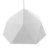 GLOBOSTAR® HEXAGON 01378 Μοντέρνο Κρεμαστό Φωτιστικό Οροφής με Ντουί 1 x E27 AC 220-240V IP20 - Λευκό & Χρυσό - Μ46 x Π46 x Y25cm
