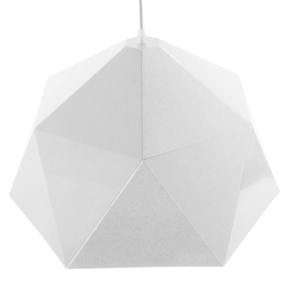 GLOBOSTAR® HEXAGON 01378 Μοντέρνο Κρεμαστό Φωτιστικό Οροφής με Ντουί 1 x E27 AC 220-240V IP20 - Λευκό & Χρυσό - Μ46 x Π46 x Y25cm