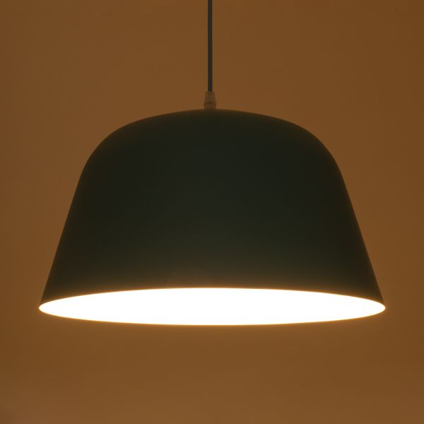 GLOBOSTAR® SCANDI 01386 Vintage Κρεμαστό Φωτιστικό Οροφής με Ντουί 1 x E27 AC 220-240V IP20 - Μαύρο - Μ23 x Π23 x Υ30cm