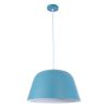 GLOBOSTAR® UPVALE 01286 Μοντέρνο Κρεμαστό Φωτιστικό Οροφής με Ντουί 1 x E27 AC 220-240V IP20 - Γαλάζιο & Λευκό - Μ40 x Π40 x Υ24cm