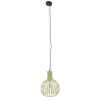 GLOBOSTAR® SCANDI 01387 Vintage Κρεμαστό Φωτιστικό Οροφής με Ντουί 1 x E27 AC 220-240V IP20 - Μπεζ - Μ23 x Π23 x Υ30cm